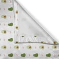 thumbnail image 3 of Ambesonne Avocado Kitchen Curtains, Happy Aguacate Drawing Art, 55"x39", Olive Green Blush Brown, 3 of 3