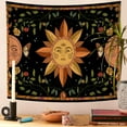 thumbnail image 6 of DaShan Bohemian Hippy Tapestry Wall Hanging,Sun and Moon Wall Decor for Bedroom Living Room Dorm,60"Wx50"L, 6 of 6