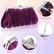 thumbnail image 3 of GAXIRE Clutch De Satén Plegado En Morado Para Eventos Con Correa De Removible, 3 of 8