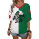 thumbnail image 2 of Women's Football Graphic T-Shirt, Women's V Neck Short Sleeve Soccer Fan T Shirt with Names Print Casual for Soccer Tournament 2026 Green Size: M, 2 of 5