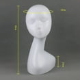 thumbnail image 2 of TISHITA Women Manikin Head Models Irregular Mannequin Head Hat Scarf Jewelry Stand Rack A, 2 of 8
