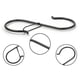 thumbnail image 4 of GANCHOS DE METAL PARA COLGAR UTENSILIOS DE COCINA OLLAS SARTENES ORGANIZADOR DE ROPA PERCHA PARA AHORRAR ESPACIO, 4 of 7