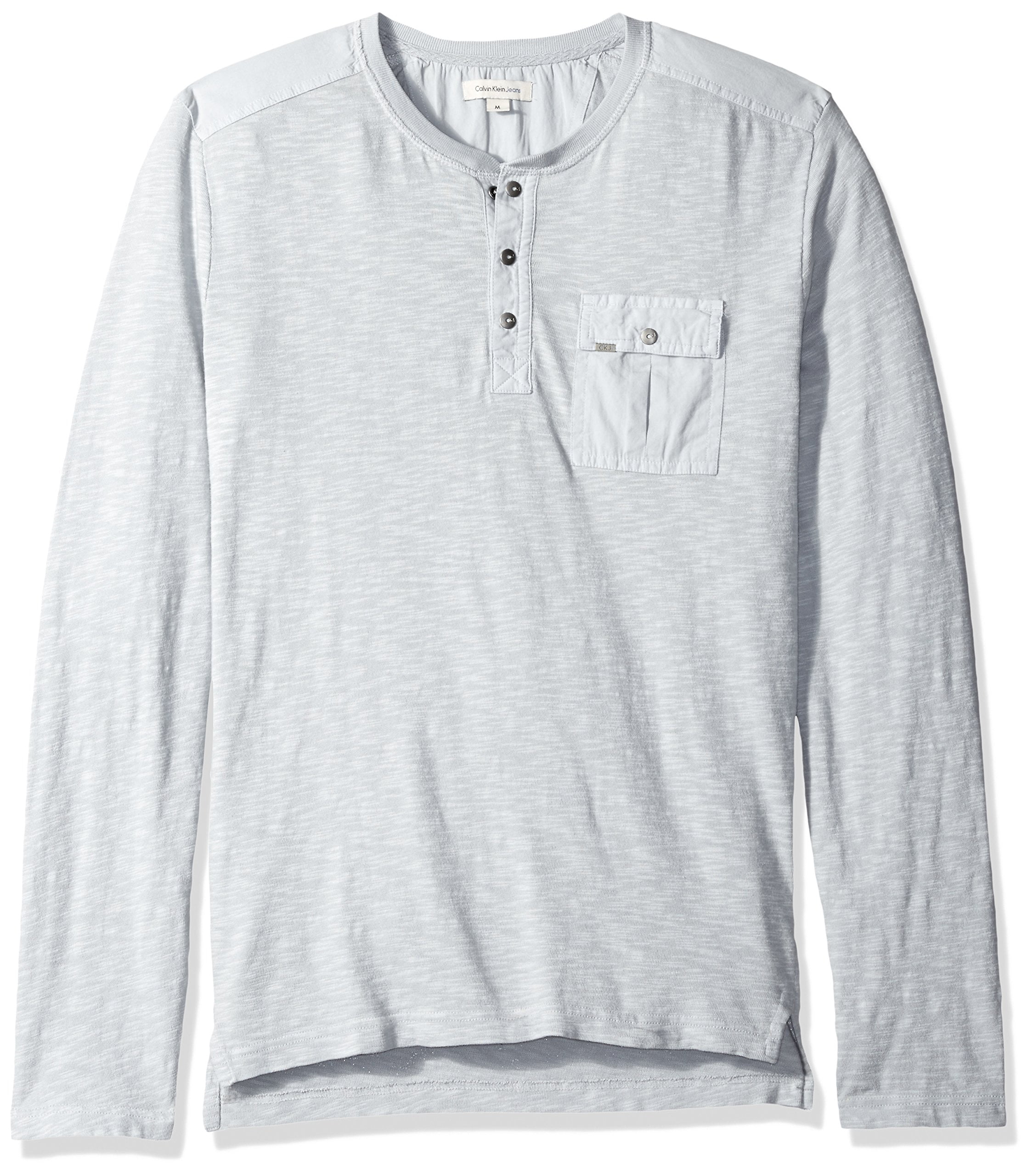Calvin Klein - NEW Gray Mens Size Small S Surplus Pocket Henley Shirt ...