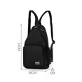 thumbnail image 4 of IAJFHAFS Small Sling Crossbody Backpack Shoulder Bag for Men Women, Lightweight One Strap Backpack Sling Bag Backpack for Hiking Walking Biking Travel Cycling, 4 of 6