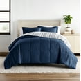 thumbnail image 6 of All Season Ultra Soft Comforter Set Lightweight Bedding in Farmhouse Stripe for Full/Queen Size by Comfort Canopy, 6 of 14