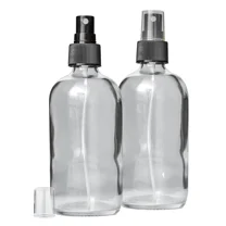 Glass Spray Bottle Set, 8 oz, BPA-Free Fine Mist Sprayer, 2-Pack