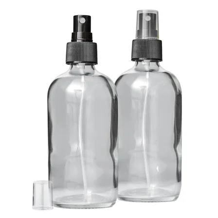 Glass Spray Bottle Set, 8 oz, BPA-Free Fine Mist Sprayer, 2-Pack