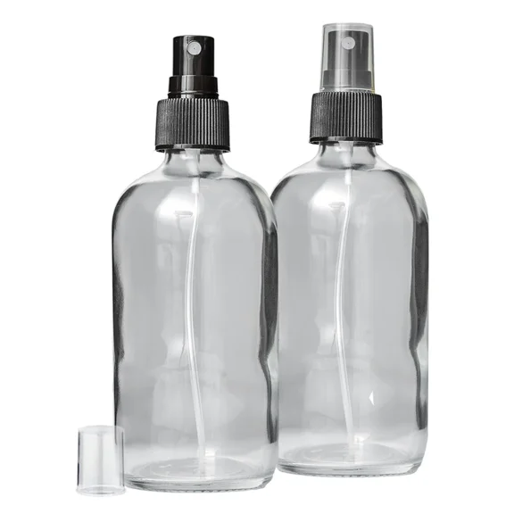 Glass Spray Bottle Set, 8 oz, BPA-Free Fine Mist Sprayer, 2-Pack