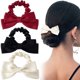 thumbnail image 1 of Mxxipp 3 piezas de coleteros para el pelo con lazo para mujer, cinta elástica, lazos para el pelo, lazos, coleteros, accesorios para el cabello grueso, fino, rizado, recto, largo, negro, rojo y blanco, 1 of 5