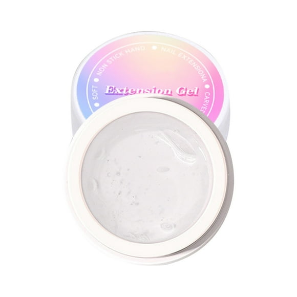 Gel para extensión de uñas de 15 ml, no pegajoso y de secado rápido, fácil de moldear y pintar para unas uñas perfectas