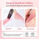 thumbnail image 4 of Set de gel de uñas Poly Bleetles Nude Pink Glitter, 6 colores, 4 of 7