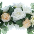 thumbnail image 3 of Swags floralcorativos Arreglo floral Flor rosa para Telón de fondo Decoración boda , Blanco yotijar Flores de arco de boda, 3 of 4