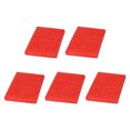 thumbnail image 1 of Unique Bargains 5pcs Scouring Pad Non-Scratch Scouring Sponge 6'x4' Scrub Pads Red, 1 of 1