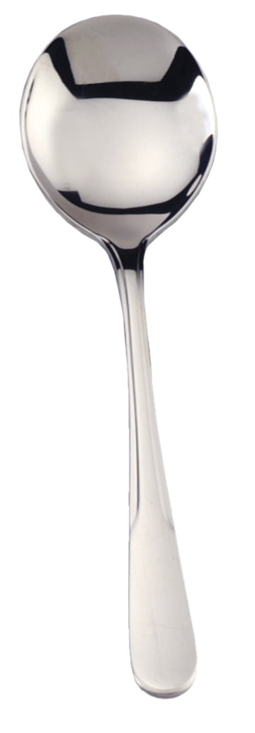 Stainless Steel Large Soup Spoon Kitchen Dinner Ramen Spoons Flatware O3 