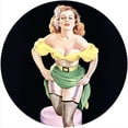 thumbnail image 1 of Tapis Antidérapant Tapis Antidérapant Tapis Anti-Rayures Feutre pour Tout Tourne-Disque LP DJ Vinyle de 12 Pouces Tourne-Disque Tourne-Disque Personnalisé Graphique - Bretelles Pin-Up Girl, 1 of 1