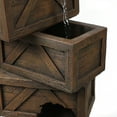 thumbnail image 4 of LuxenHome Cement Tiered Crates Patio Fountain, 4 of 5