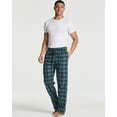 thumbnail image 5 of Real Essentials 3 Pack: Mens Fleece Plaid Pajama Pants - Lounge Pajama Bottoms(Available in Big & Tall), 5 of 6
