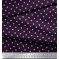 thumbnail image 3 of Soimoi Purple polyester Crepe Fabric Blue Star Fabric Prints By Yard 42 Inch Wide, 3 of 3