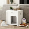 thumbnail image 4 of EHHLY Outdoor Cat House Waterproof, Outside Multiple Feral Cat Houses Weatherproof, Cat Litter Box Enclosure, Durable Resin Plastic, Brown, 4 of 5