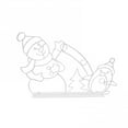 thumbnail image 3 of Christmas Decorations Active Light String Frame Decor Holiday Party Christmas Outdoor Garden Snow Glowing Decorative Sign Animated Snowball Light String Frame, 3 of 5