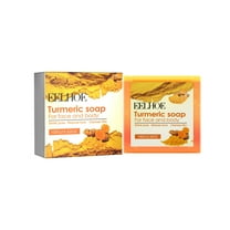 Natural Turmeric Soap Bar for Face & Body – Turmeric Skin Brightening Soap Wash for Dark Spots, Intimate Areas, Underarms – Turmeric Reduces Acne, Fades Scars & Cleanses Skin