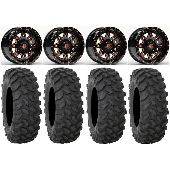 Fuel Lethal Orange 15" Wheels 37" XTR370 Tires Polaris RZR XP 1000 / PRO XP / Ranger XP 900/1000