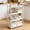 White/S, variant on Homenest Kitchen Cart, Rolling Storage Cart with 4 Wheels, Multi-Tier Utility Cart and Portable Shelving Unit for Pantry, Bathroom, Garage, White