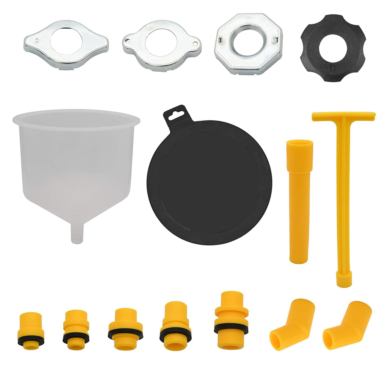 15 Piece Coolant Funnel Kit,Spill Free Funnel Auto Coolant Flush Kit