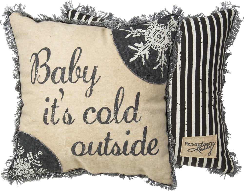 baby it's cold outside pillow