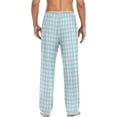 thumbnail image 2 of FREEAMG Grey Checkered Gingham Men's Pajama Pants Sleepwear Lounge Pajama Bottoms, 2 of 7