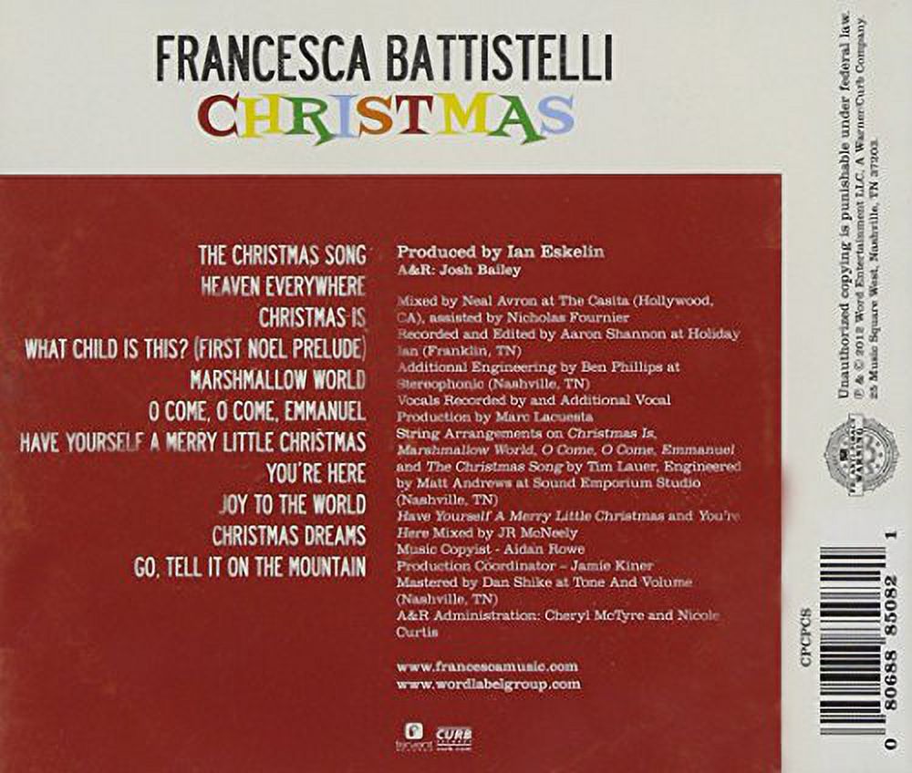 Francesca Battistelli - Christmas - Christmas Music - CD