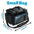 thumbnail image 3 of Reaction Tackle Fishing Tackle Bag – Salt Water Resistant Tackle Box Bag, 1000D PVC Waterproof Material, Durable Liner, Removable Dividers, for 3600 Trays, Small Bag, 3 of 7