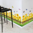 thumbnail image 3 of Pegatinas de pared con diseño de girasoles en PVC para decoración de habitaciones y baños infantiles, 3 of 5