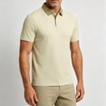 thumbnail image 5 of Rrxhxhs Golf Shirts for Men Summer Fashion Contrast Collared 2-Button Short Sleeve Leisure Thin Ice Silk Business Casual Tops,4XL, 5 of 8