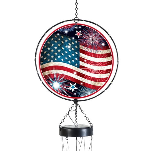 Briarwood Lane Stars and Stripes Illuminated Wind Chime