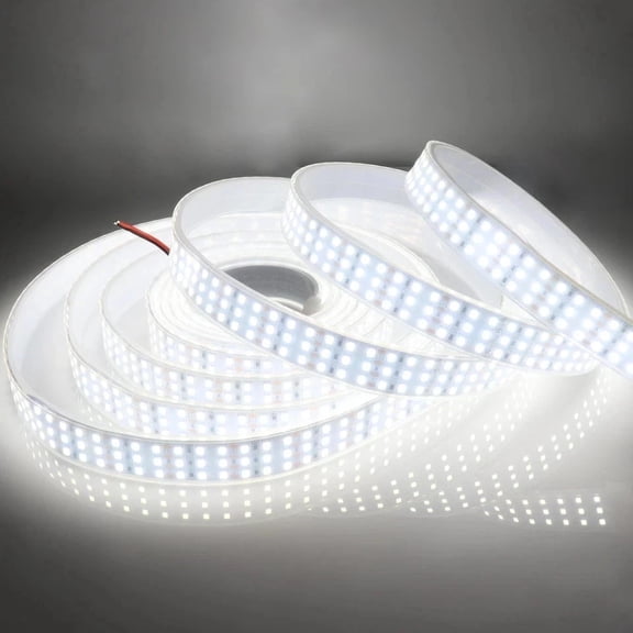 16.4Ft Super Bright Triple Row LED Strip Lights, Daylight White 6000K DC12V 1...