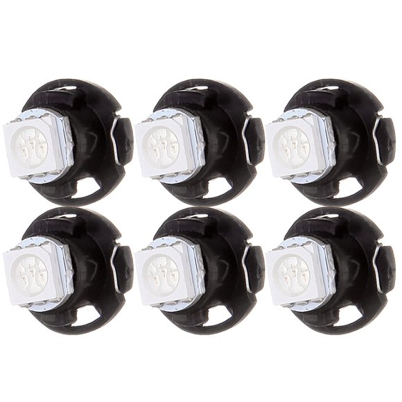 Cciyu Paquete de 6 bombillas LED T4.7 Neo Wedge A/C para panel de instrumentos, panel de instrumentos, tablero de instrumentos (azul)
