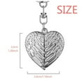 thumbnail image 2 of atlanta amecity watercolor heart angel wing key chain holder, 2 of 3