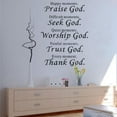 thumbnail image 1 of Thank You Stickers Wall Stickers,Home God Sticker DIY Wall Vinyl Decor Praise Decal Wall Art Home Decor Custom Stickers,Black, 1 of 2