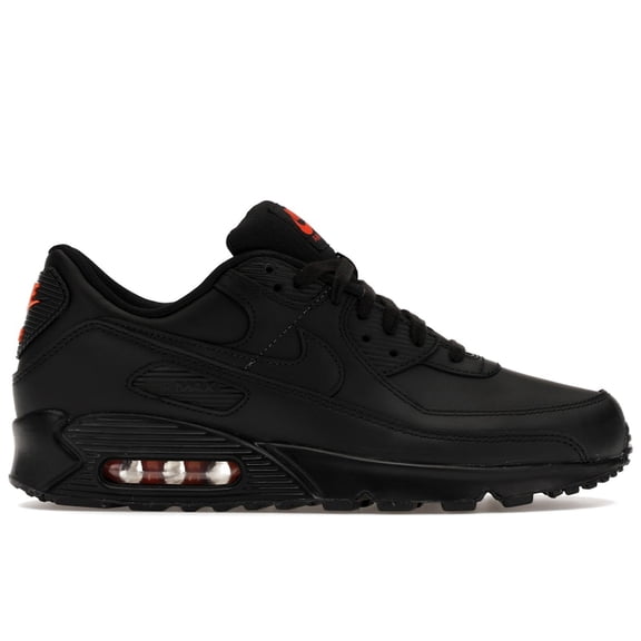 Nike Men's Air Max 90 Black Safety Orange Shoes, from StockX