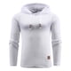 thumbnail image 2 of pstuiky camisetas de manga larga para hombre, Blusa/camiseta informal de manga larga con capucha y bolsillo con cremallera para hombre, color liso camisetas de hombre xl, 2 of 9