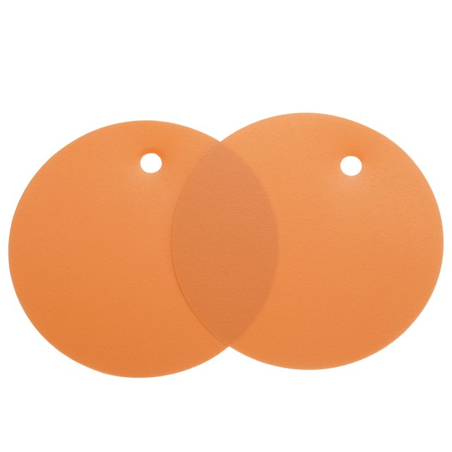 Unique Bargains 50pcs Waterproof Shipping Tags, PVC Metal Eyelet Durable Label Tear Resistant Blank Tag Orange