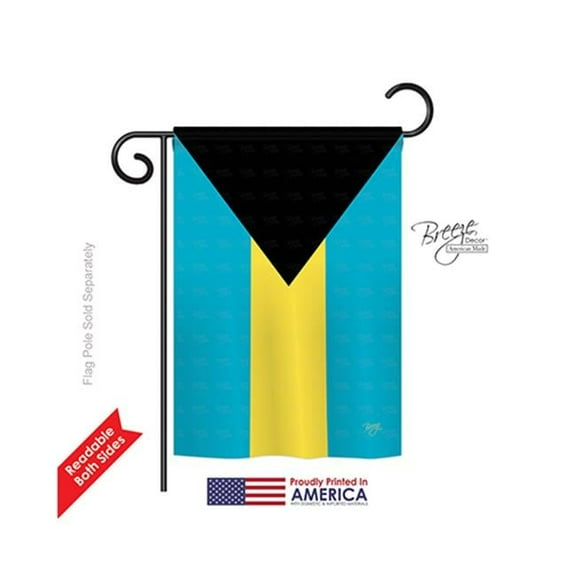 Breeze Decor 58341 Bahamas 2-Sided Impression Garden Flag - 13 x 18.5 in.