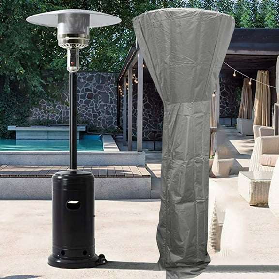 Xihbxyly Funda para Calentador de Patio, Resistente a La Intemperie, con Cremallera, Resistente Al Polvo y Al Agua, Multiusos para Muebles y Calentadores de Exterior, Ajuste Universal, Poliéster 210D