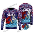 thumbnail image 3 of Suéter navideño feo con estampado 3D de Jiu Jitsu con Jesús te respalda para hombres y mujeres, suéter de punto informal de invierno MY19, 3 of 5