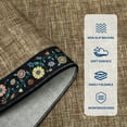 thumbnail image 6 of FairOnly 9'x12'Modern Machine Washable Low Pile Area Rug Framed Floral Non Slip Floor Cover for Living Room Dinning Room Kitchen,Brown, 6 of 7