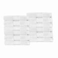 thumbnail image 2 of Superior Aria Turkish Cotton 12-Piece Face Towel Set, Ultra Soft Heavyweight Towels, White, 2 of 6