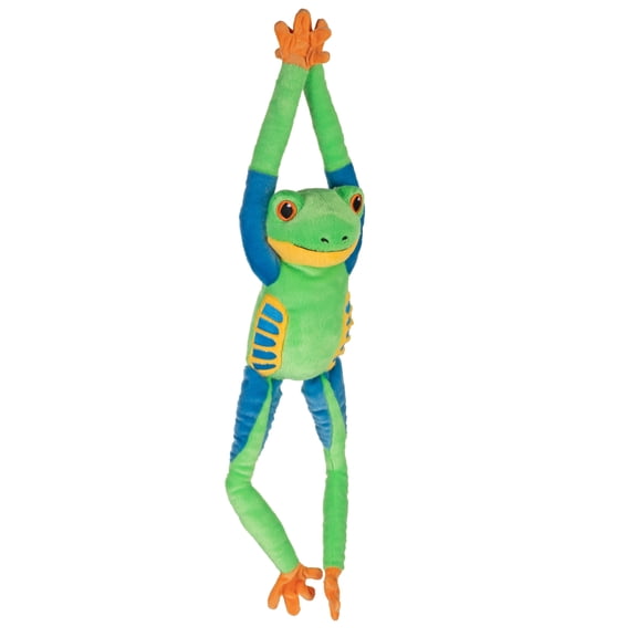 Wild Republic Hanging Eco Red-Eyed Tree Frog,Stuffed Animal,21 inch,Plush Toy,Fill is Spun Recycled Water Bottles