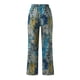 thumbnail image 4 of Pantalones de Pierna Ancha Retro de Algodón Y Lino Sueltos Casuales Con Estampado de Mujer de Moda Odeerbi ODB-6, 4 of 5