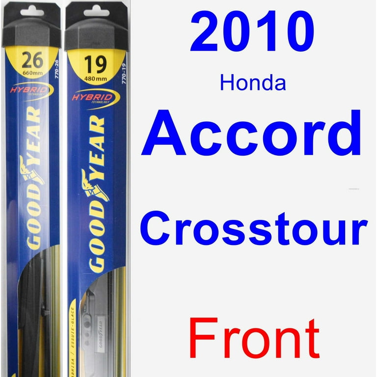 2010 Honda Accord Crosstour Wiper Blade Set Kit Front 2 Blades Hybrid